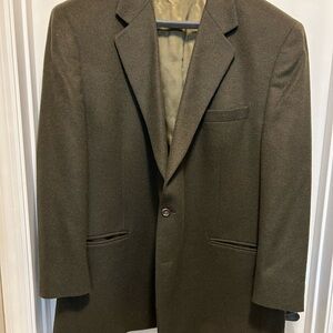 Brooks Brothers Men's Olive Camel Hair Blazer